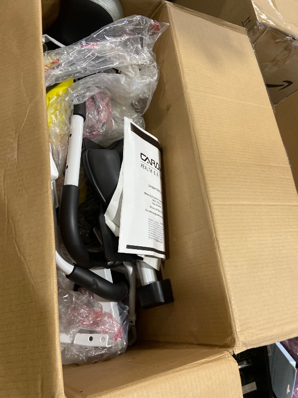 Photo 1 of CUDOEEAI Ergonomic Recumbent Exercise Bike, Foldable Space-Saving, Quiet Magnetic Resistance, LCD Monitor & Tablet Holder for Indoor Cardio