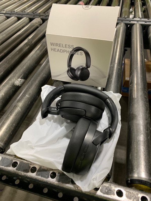 Photo 1 of MMWOWARTS ANC Bluetooth Headphones, Over Ear Wireless 35H HiFi Stereo Foldable Foam Ear Cups for Sports Travel Black