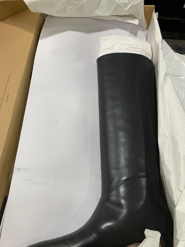 Photo 1 of Vince Womens Sol Knee High Boot Black Leather 8 M