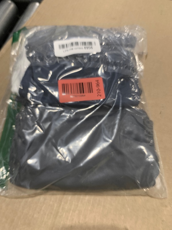 Photo 1 of wegreeco Washable Dog Diapers - Washable Male Dog Belly Wrap - Pack of 3 - (Black, Charcoal, Navy, Medium)