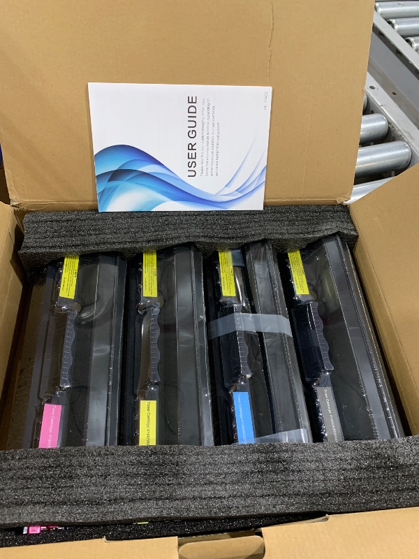 Photo 1 of 055 055H Toner Cartridge Set Compatible Replacement for Canon 055 055H for Color ImageCLASS MF740C LBP660C Series MF743Cdw MF741Cdw MF745Cdw MF746Cdw LBP664Cdw Black Cyan Magenta Yellow 4 Pack