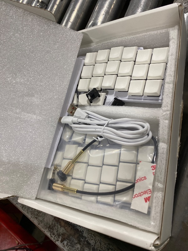 Photo 1 of YIVU Corne LP Low Profile Split Ergonomic Keyboard, 40% Ortholinear Hot-Swappable Mechanical Keyboard with RGB Backlight, Vial Programmable for Programmers and Typists