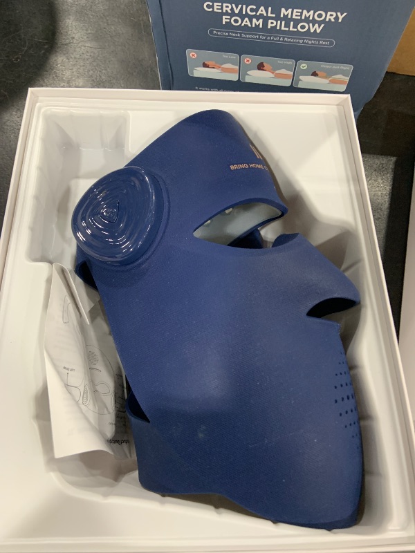 Photo 1 of INIA Glow 4D Wireless Red Light Therapy Mask for face – Dual NIR, 320 LEDs, 4 Modes, Under-Eye Cooling, Cordless & Rechargeable LED Face Mask for Home & Travel, Skincare Gifts for Women Mom Wife, Blue