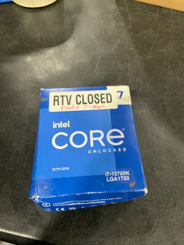 Photo 1 of Intel Core i7-13700K Gaming Desktop Processor 16 cores (8 P-cores + 8 E-cores) with Integrated Graphics - Unlocked