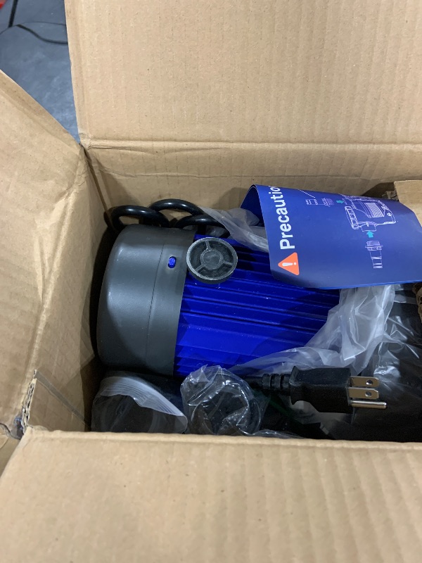 Photo 1 of AQUASTRONG 1 HP Above Ground Pool Pump, Single Speed, 1.25"&1.5''adapter, 115V, 4945GPH, High Flow, Powerful Self Primming Swimming Pool Pumps with Filter Basket
