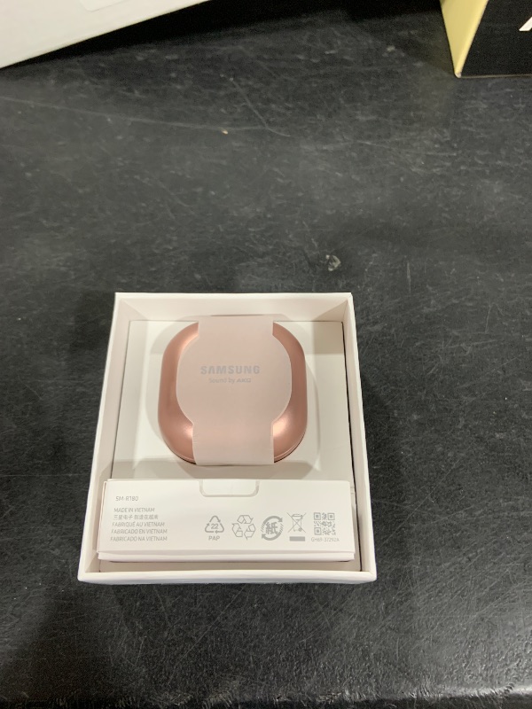 Photo 1 of SAMSUNG Galaxy Buds Live True Wireless Earbuds US Version Active Noise Cancelling Wireless Charging Case Included, Mystic Bronze