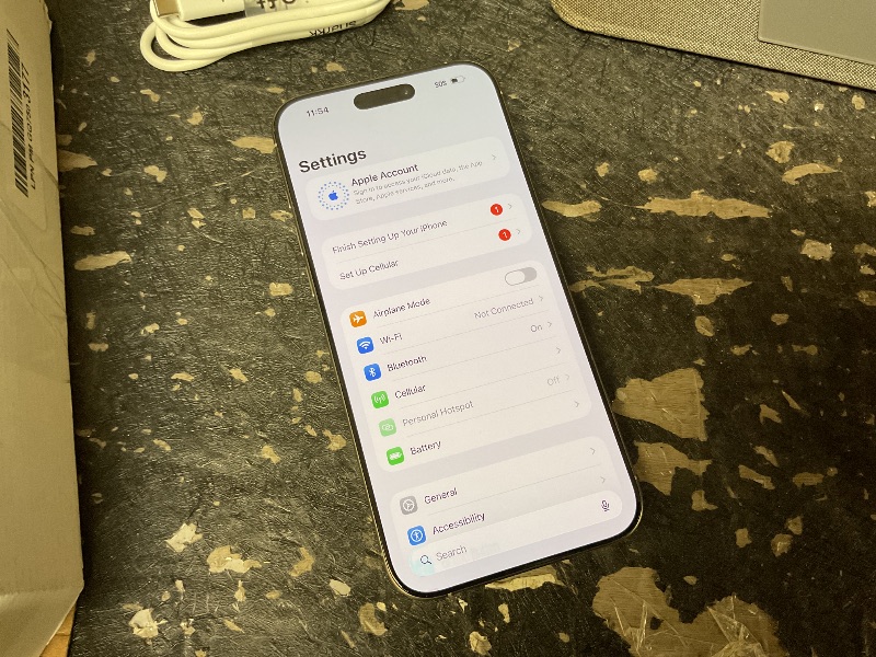 Photo 1 of Apple iPhone 16 Pro Max, 1TB, Natural Titanium - Unlocked (Renewed)