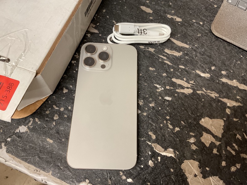 Photo 1 of Apple iPhone 16 Pro Max, 1TB, Natural Titanium - Unlocked (Renewed)