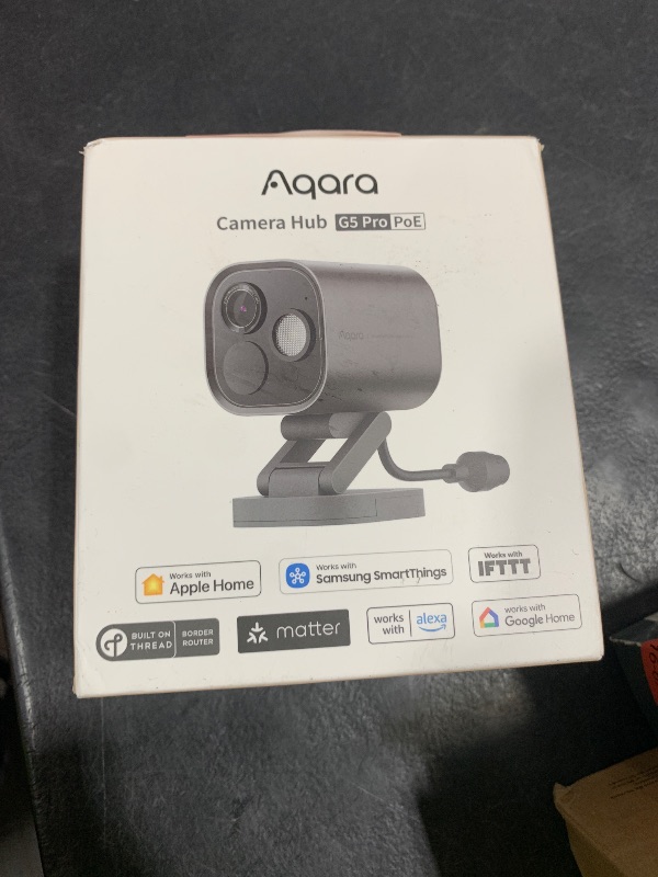 Photo 1 of Aqara 4MP Camera Hub G5 Pro PoE, True Color Night Vision Security Camera Outdoor, HomeKit Secure Video, Thread Border Router, Local Detection, Thread/Zigbee, Supports Alexa, Google, Smartthings, Gray