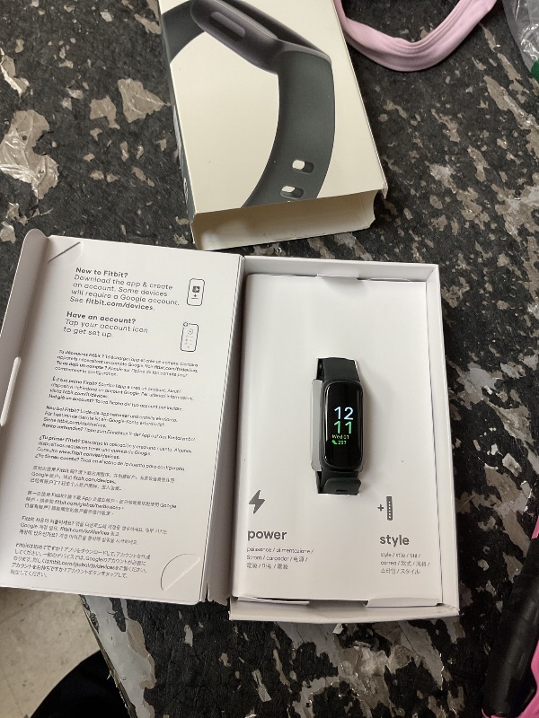 Photo 1 of Fitbit Inspire 3 Health & Fitness Tracker with Stress Management, Workout Intensity, Sleep Tracking, 24/7 Heart Rate - 3-Month Google Health Premium Membership Included - Midnight Zen/Black