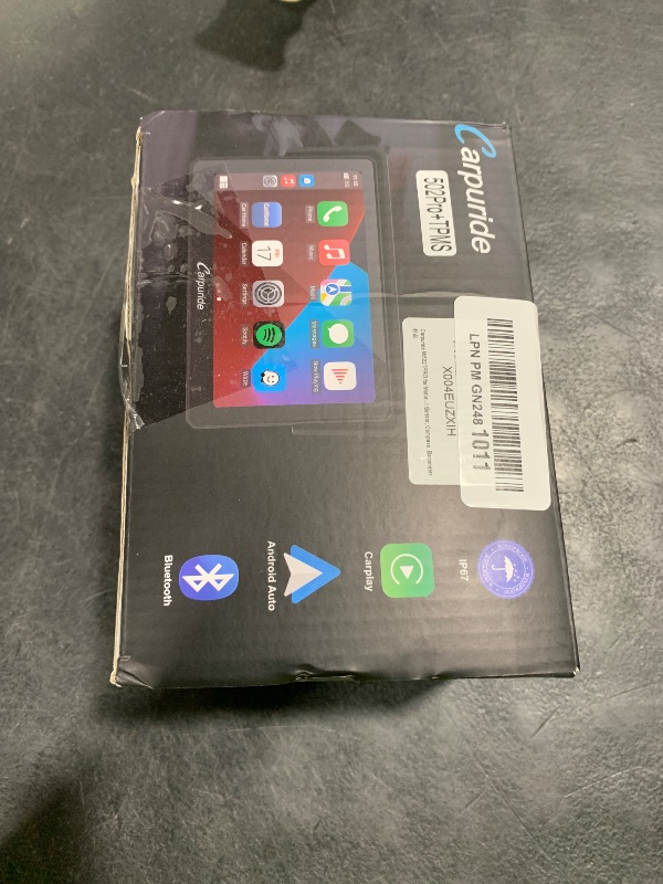Photo 1 of Carpuride W502TPRO for Motorcycle CarPlay& Android Auto& TPMS& Dual Bluetooth - 5" Waterproof GPS Navigation Screen for Motorbike, Music Sharing, Intercom, EQ, Light Sensor, Compass, Barometer