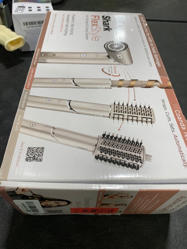 Photo 1 of Shark FlexStyle Air Styling & Drying System, Powerful Hair Dryer Brush & Multi-Styler with Auto-Wrap Curlers, Paddle Brush, Oval Brush, Concentrator Attachment, Stone, HD430
