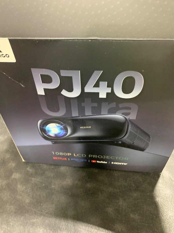 Photo 1 of NexiGo PJ40 Ultra Outdoor Projector, Compatible with Netflix/YouTube/Prime Video, 800 ANSI Lumens, AI Image Enhancement, Native 1080p Video Projector, 20W Speaker, Auto Keystone