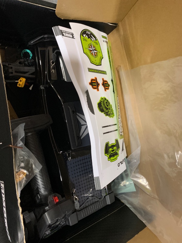 Photo 1 of No wheels/tires in the box-------------------------RIAARIO 1/10 Brushless RC Cars, Monster Truck, 50+ MPH, 4WD, Waterproof, Carbon Fiber, Black, Ages 8+