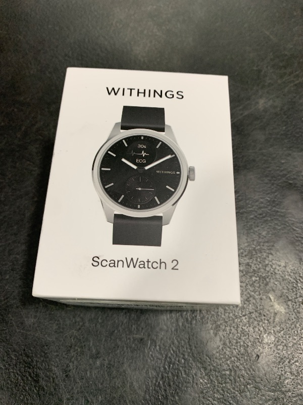 Photo 1 of WITHINGS ScanWatch 2 - Women's Men's Health Smartwatch, ECG, SpO2, Temperature, Sleep Tracking, Respiratory Health, Waterproof, 30-Day Battery, 30-Day Battery, Android & iOS