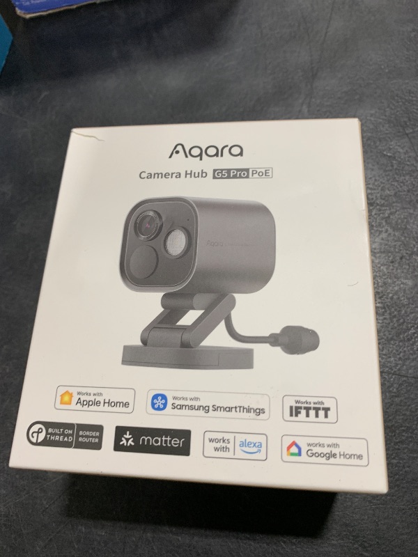 Photo 1 of Aqara 4MP Camera Hub G5 Pro PoE, True Color Night Vision Security Camera Outdoor, HomeKit Secure Video, Thread Border Router, Local Detection, Thread/Zigbee, Supports Alexa, Google, Smartthings, Gray