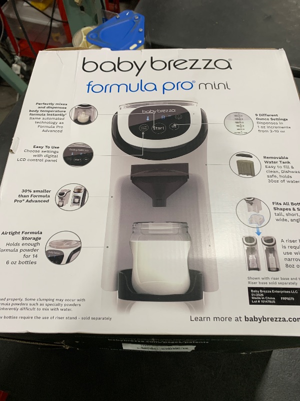 Photo 1 of Baby Brezza Formula Pro Mini Baby Formula Mixer Machine Fits Small Spaces and is Portable for Travel– Bottle Makers Makes The Perfect Bottle for Your Infant On The Go, White