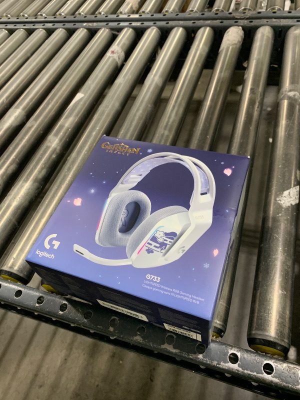Photo 1 of Logitech G733 Lightspeed RGB Wireless Gaming Headset with Suspension Headband, Kamisato Ayaka Special Edition, LIGHTSYNC RGB, Blue Voce mic Technology and PRO-G Audio Drivers