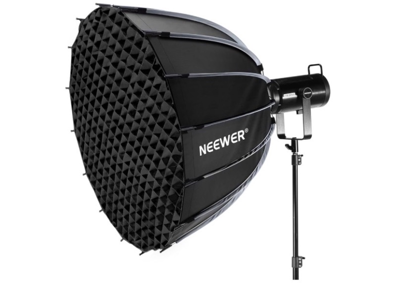 Photo 1 of NEEWER Parabolic Softbox Kit, 35.4" Bowens Mount Soft Box with Light Diffusers for Studio Photography Video Recording Streaming Lighting Compatible with Aputure 120d Compatible with Godox SL60w, NS72P