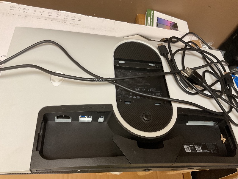 Photo 1 of Alienware AW2723DF Gaming Monitor - 27-inch (2560 x 1440) 240Hz Display (DP 1.4), 1ms Response Time, NVIDIA G-Sync, Preset OSD Modes, Height/Tilt/Swivel/Pivot Adjustability - Lunar Light