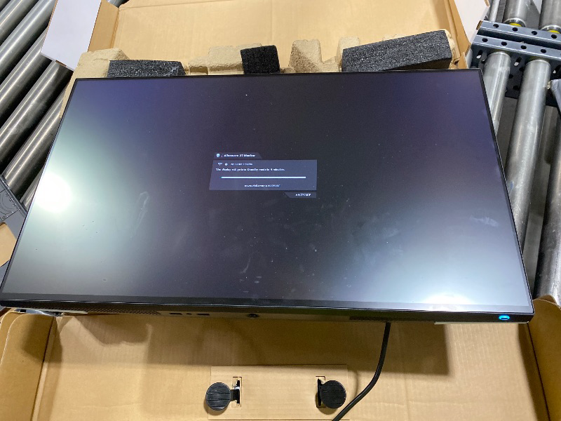 Photo 1 of Alienware AW2723DF Gaming Monitor - 27-inch (2560 x 1440) 240Hz Display (DP 1.4), 1ms Response Time, NVIDIA G-Sync, Preset OSD Modes, Height/Tilt/Swivel/Pivot Adjustability - Lunar Light