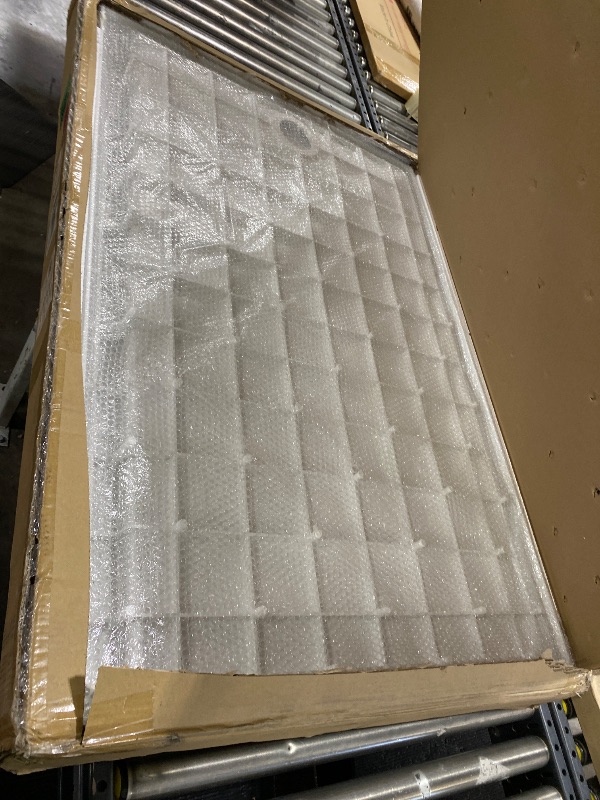 Photo 1 of Shower Base Pan in White Right Linear Drainer, Rectangular Shower Base 48"×32"×4" with Non-Slip Floor Panel and Stainless Steel Shower Drain Cover