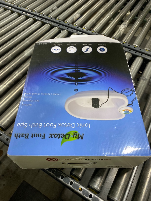 Photo 1 of Ionic Foot Bath Detox Machine Premium Ion Foot Spa for Home Use Includes Basin, 2 Ion Arrays, & Accessories