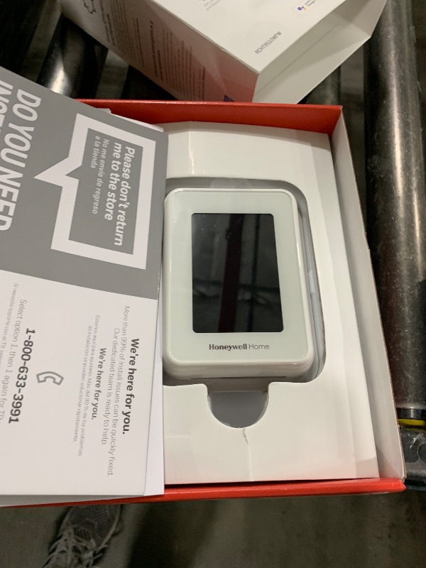 View 2 of Honeywell Home T9 WIFI Smart Thermostat, Smart Room Sensor Ready, Touchscreen Display, Alexa and Google Assist