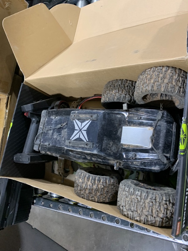 Photo 1 of MISSING BATTERIES ---------------------------------------RIAARIO 1/10 Brushless RC Cars, Monster Truck, 50+ MPH, 4WD, Waterproof, Carbon Fiber, Black, Ages 8+