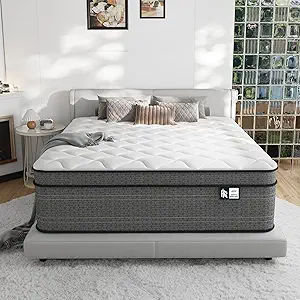 Photo 1 of Ruoysun 12 Inch California King Mattress, Cal King Size Medium Plush