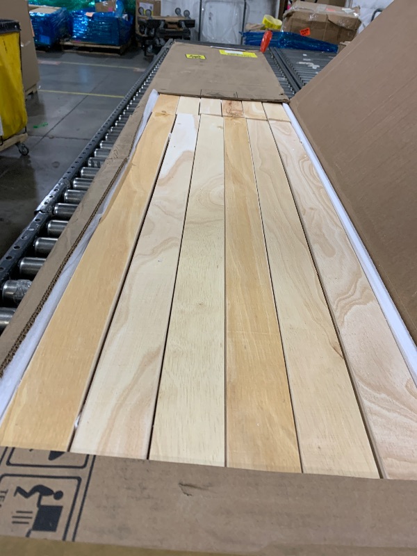 Photo 1 of Camaflexi Mid-Century Modern Daybed & Trundle/Solid and Manufactured Wood/Panel Headboard/No Box Spring Needed/Foundation has 14 Wood Slats/Twin Trundle/Easy Assembly, Castanho Finish, Twin.