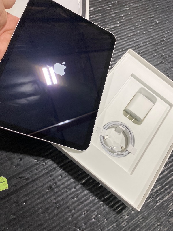 Photo 1 of Apple iPad (10th Generation): with A14 Bionic chip, 10.9-inch Liquid Retina Display, 256GB, Wi-Fi 6, 12MP front/12MP Back Camera, Touch ID, All-Day Battery Life – Silver