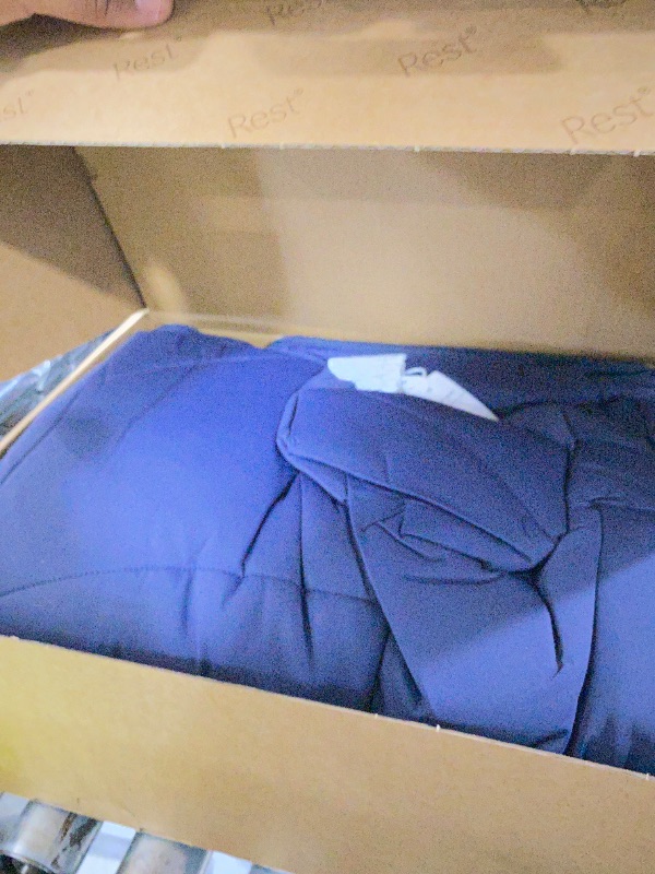 Photo 1 of REST® Evercool® Cooling Comforter, King/Cali King, Blanket for Hot Sleepers, All Season Bedding to Keep Cool for Night Sweats, Breathable Lightweight Duvet, 106x90 Inches, Midnight Blue