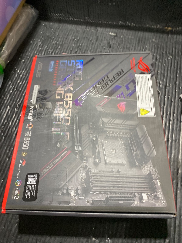 Photo 1 of Asus ROG Strix B550-F Gaming WiFi II AMD AM4 (3rd Gen Ryzen) ATX Gaming Motherboard (PCIe 4.0,WiFi 6E, 2.5Gb LAN, BIOS Flashback, HDMI 2.1, Addressable Gen 2 RGB Header and Aura Sync)