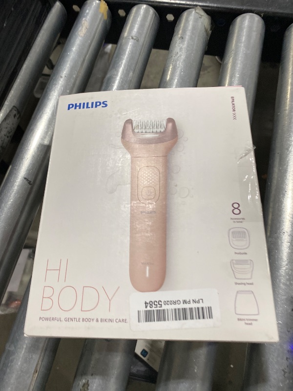 Photo 1 of Philips Epilator Series 9000 - Cordless Wet and Dry Electric Epilator, Hair Removal for Legs, Body and Bikini, with ProGuide, 8 Accessories, 60 min. Runtime, Model BRE717/00