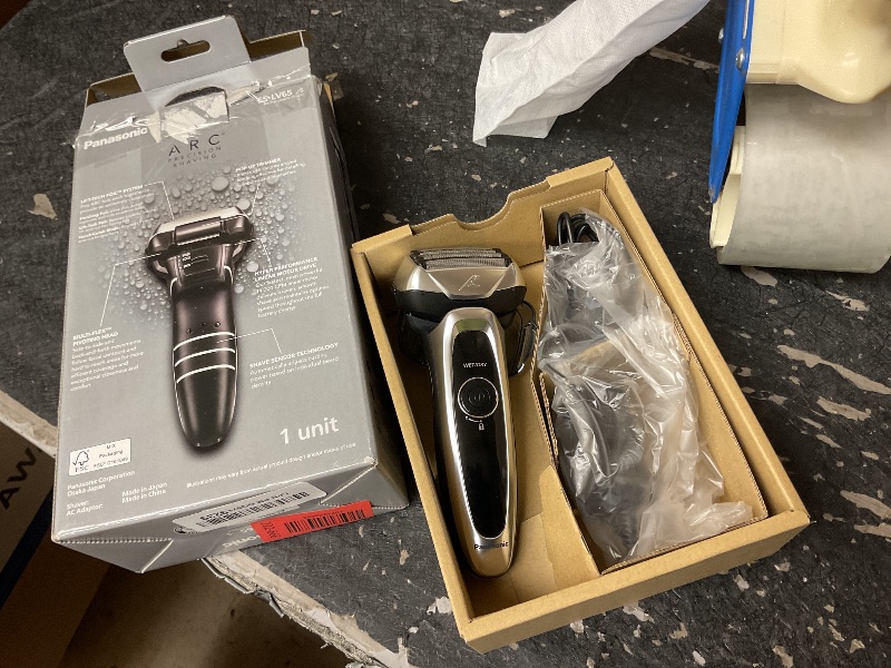 Photo 1 of Panasonic ARC5 Electric Razor for Men with Pop-Up Trimmer, Wet/Dry 5-Blade Electric Shaver with Intelligent Shave Sensor and Multi-Flex Pivoting Head, ES-LV65-S (Silver)