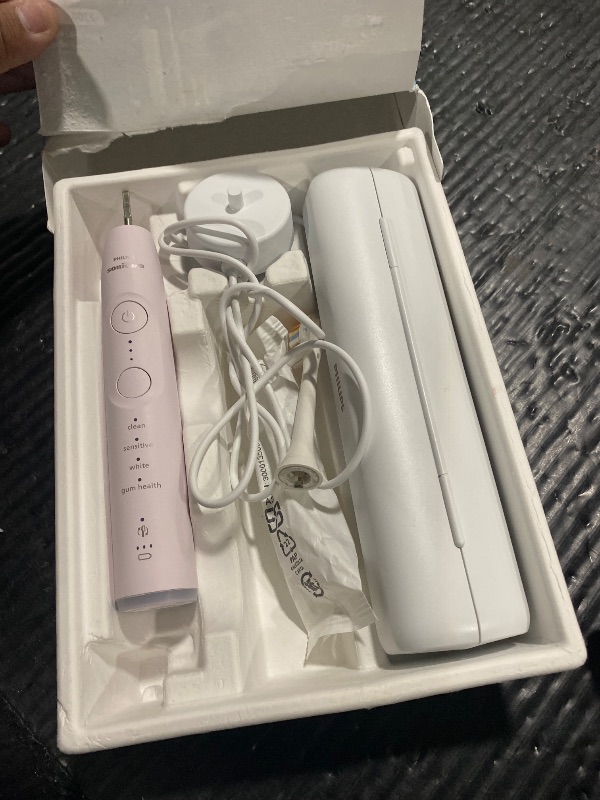 Photo 1 of Philips Sonicare 7300 Series Electric Toothbrush - Next-Generation Sonicare Technology, Pressure Sensor, 12 Brushing Settings, SmarTimer, 21-Day Runtime, Travel Case, Light Pink, HX7422/04
