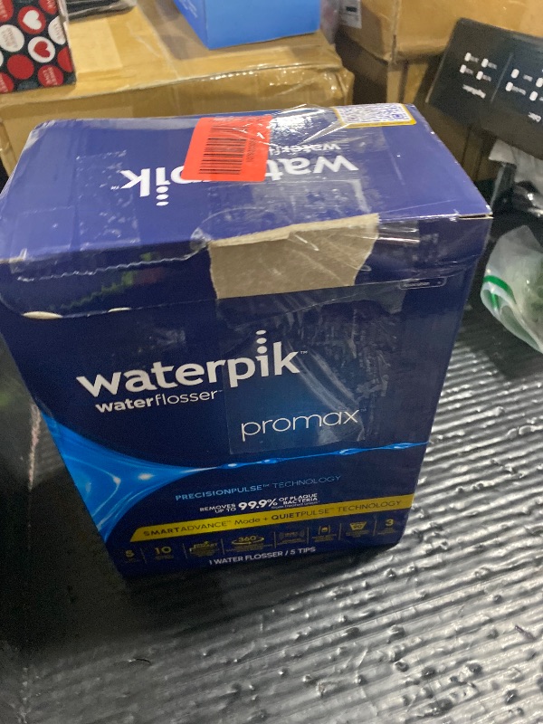Photo 1 of Waterpik Promax Water Flosser with SmartAdvance Mode for Daily Gum Health and Cleaning Teeth, Braces, Implants, ADA Accepted, Small Quiet Design, Electric Flosser with 10 Settings, 5 Tips, WF-23