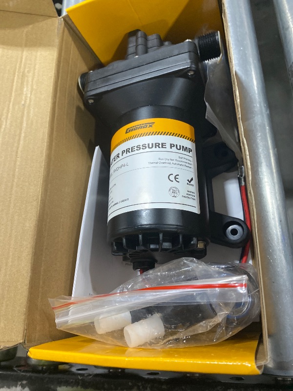 Photo 1 of Gidrox 12V RV Water Pump, 5.0 GPM 55 PSI Diaphragm Pump, 12Volt Quiet Fresh Water Pump with Pressure Switch, Self Priming Pressure Pumps for RV Camper Boat Marine Food Truck