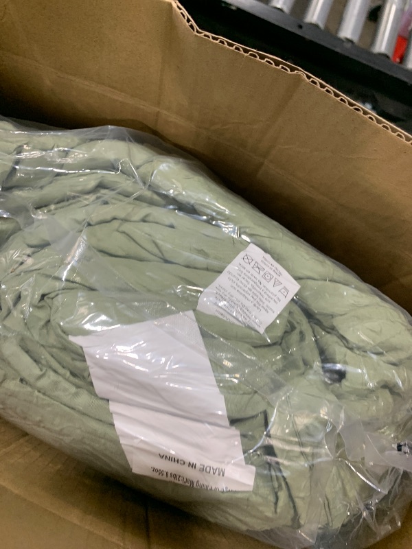 Photo 1 of Geniospin Queen Comforter Set - 7 Pieces Botanical Textured Sage Green Bedding Sets, Shabby Chic Comforter Set, All Season Lightweight Bed in a Bag with Comforter, Sheets, Pillowcases & ShamsLPNPMGP2010158