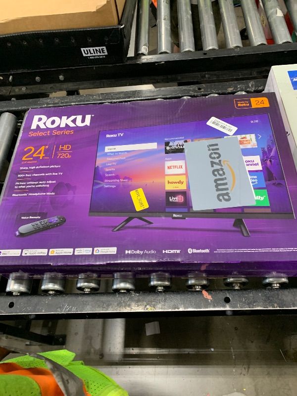 Photo 1 of Roku Smart TV 2026 – 24-Inch Select Series, 720p HD TV – Roku TV with Voice Remote – Flat Screen LED Television with Wi-Fi for Streaming Live Local News, Sports, & Movies – Bluetooth Headphone Mode