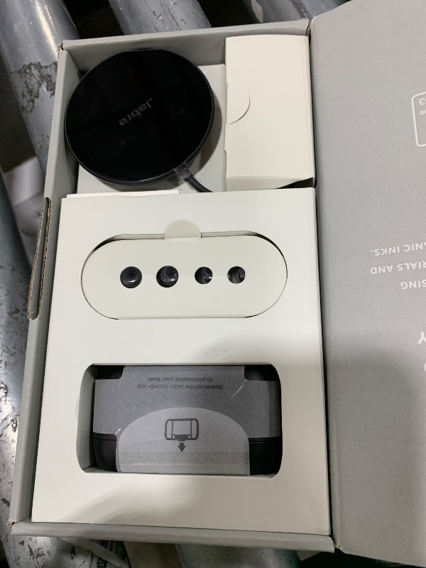 Photo 1 of Jabra Evolve2 True Wireless Bluetooth Earbuds with Wireless Charging Pad - Active Noise Cancellation, MultiSensor Voice Technology - Certified to Work with Your Virtual Meeting Apps - Black