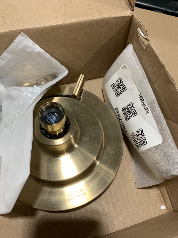Photo 1 of Delta Saylor 14 Series 5-Setting Shower Faucet Set, Brushed Gold Shower Head and Handle Set, Valve Trim Kit, Champagne Bronze T14235-CZ (Valve Not Included)