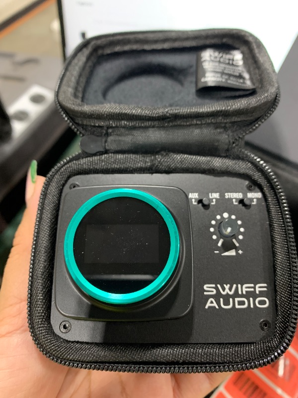 Photo 1 of SWIFF AUDIO WX520 Wireless in Ear Monitor System, 5.8GHz IEM System w/Stereo/Mono Switch, Built-in Cue Mic, LED Receiver & Charging Case Transmitter, 4 Channels, One-to-More for Studio, Bands, Live