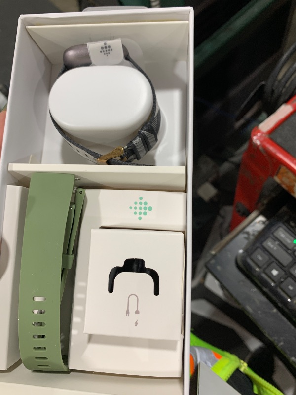 Photo 1 of Fitbit Versa 2 Special Edition Health and Fitness Smartwatch with Heart Rate, Music, Alexa Built-In, Sleep and Swim Tracking, Smoke Woven/Mist Grey, One Size (S and L Bands Included)