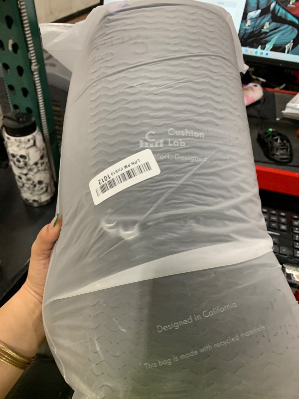 Photo 1 of Cushion Lab Patented Pressure Relief Seat Cushion for Long Sitting Hours on Office & Home Chair - Extra-Dense Memory Foam for Soft Support. Car Pad for Hip, Tailbone, Coccyx, Sciatica - Black