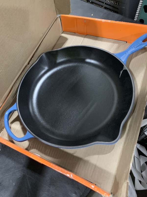 Photo 1 of Le Creuset Enameled Cast Iron Signature Round Skillet, 11.75", Marseille