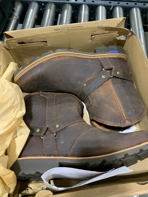 Photo 1 of Twisted X Men's 8" Tech X Boot, Wide Square Toe with CellStretch and Tech X, Tawny Brown, 12 EE