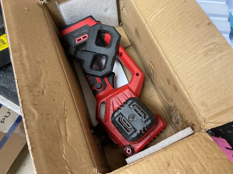 Photo 1 of 10 Inch Cordless Chainsaw for Milwaukee 18V Battery, Brushless Mini Chainsaw with Auto Oiler, Battery Power Cordless Chain Saw, Battery Powered Chain Saw for Wood Cutting (Tools only)