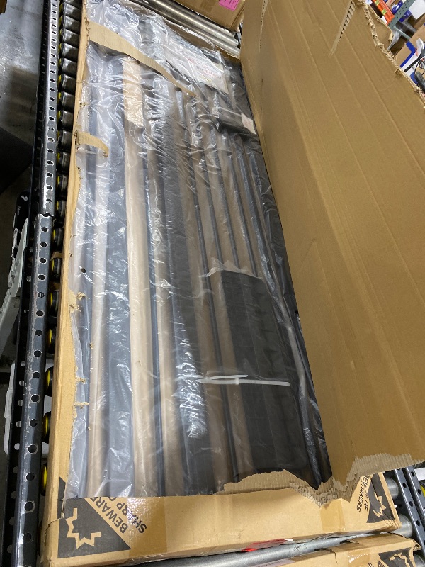 Photo 1 of Lumizone Extra Tall Cat Gate 61.02" High Pressure Mounted 26.18"-29.91" Extra Wide 1.37" Gap No Drilling Auto-Close One-Handed Operation Tall Pet Gate for Dogs(Black, 61.02" H x 26.18"-29.91" W)